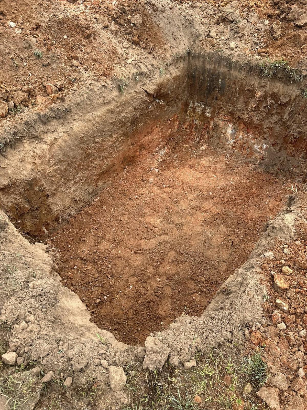 Excavation for storm shelter